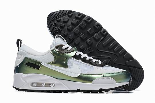 Cheap Air Max 90 Futura Men's Shoes Green Black White-43